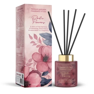 Aroma difuzér s tyčinkami Poetic Flowers - Poetické květiny (100 ml)