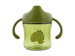 Dětský tritanový hrneček s pítkem Trixie Dinosaurus (Zelený)