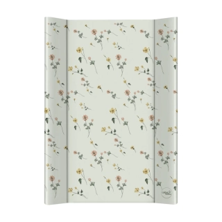 Přebalovací podložka Ceba Baby 2-hranná pevná MDF Basic Floral Breeze (50x70 cm)