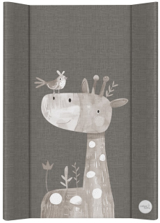 Přebalovací podložka Ceba Baby 2-hranná pevná MDF Basic Friendly Giraffe (50x70 cm)
