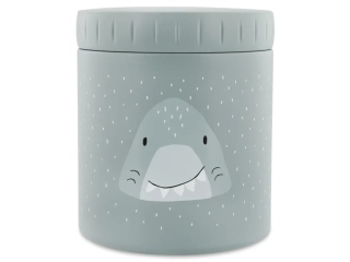 Dětská nerezová termoska na jídlo Trixie Pan žralok 500 ml - světle modrá