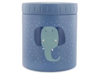 Dětská nerezová termoska na jídlo Trixie Slon 500 ml - modrá