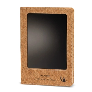 Zápisník s LCD mazací obrazovkou kožený - Korkový