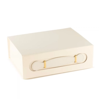 Luxusní dárková krabička – Med Hamper 24cm  (bílá)