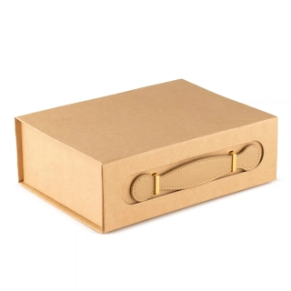 Luxusní dárková krabička – Med Hamper 24cm  (hnědá)