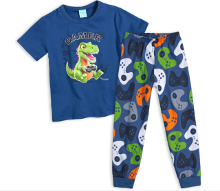 Chlapecké pyžamo svítící ve tmě DINO GAMER KYLY  