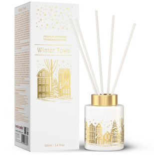 Aroma difuzér s tyčinkami Winter Town, 100 ml
