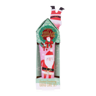 ACCENTRA Dárkový set péče o ruce Hello Winter s pilníkem – Brusinka (30 ml) SANTA