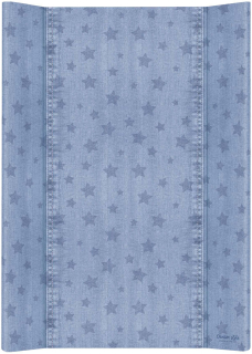 Přebalovací podložka na komodu 50x70cm 2-hranná Denim Style Stars blue Ceba Baby