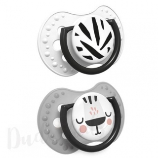 LOVI Dudlík silikonový dynamický SALT&PEPPER 3-6m 2ks              Lovi 22/878