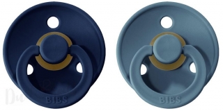 Dudlíky z přírodního kaučuku Bibs Colour vel. 6-18m 2ks DeepSpace/Petrol