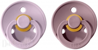 Dudlíky z přírodního kaučuku Bibs Colour vel. 6-18m 2ks DustyLilac/Heather
