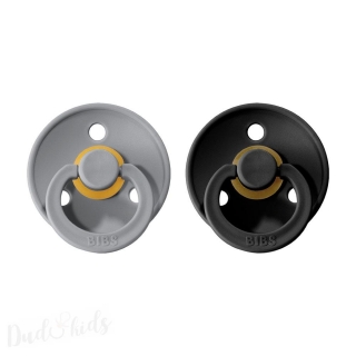 Dudlíky z přírodního kaučuku Bibs Colour vel. +18m 2ks Cloud/Black