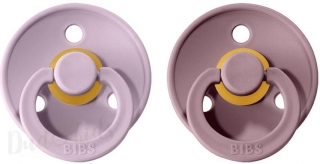 Dudlíky z přírodního kaučuku Bibs Colour vel. +18m 2ks DustyLilac/Heather
