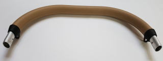 ND_ rukojeť na kočárek potažená Eco kůží - béžová  46cm madlo